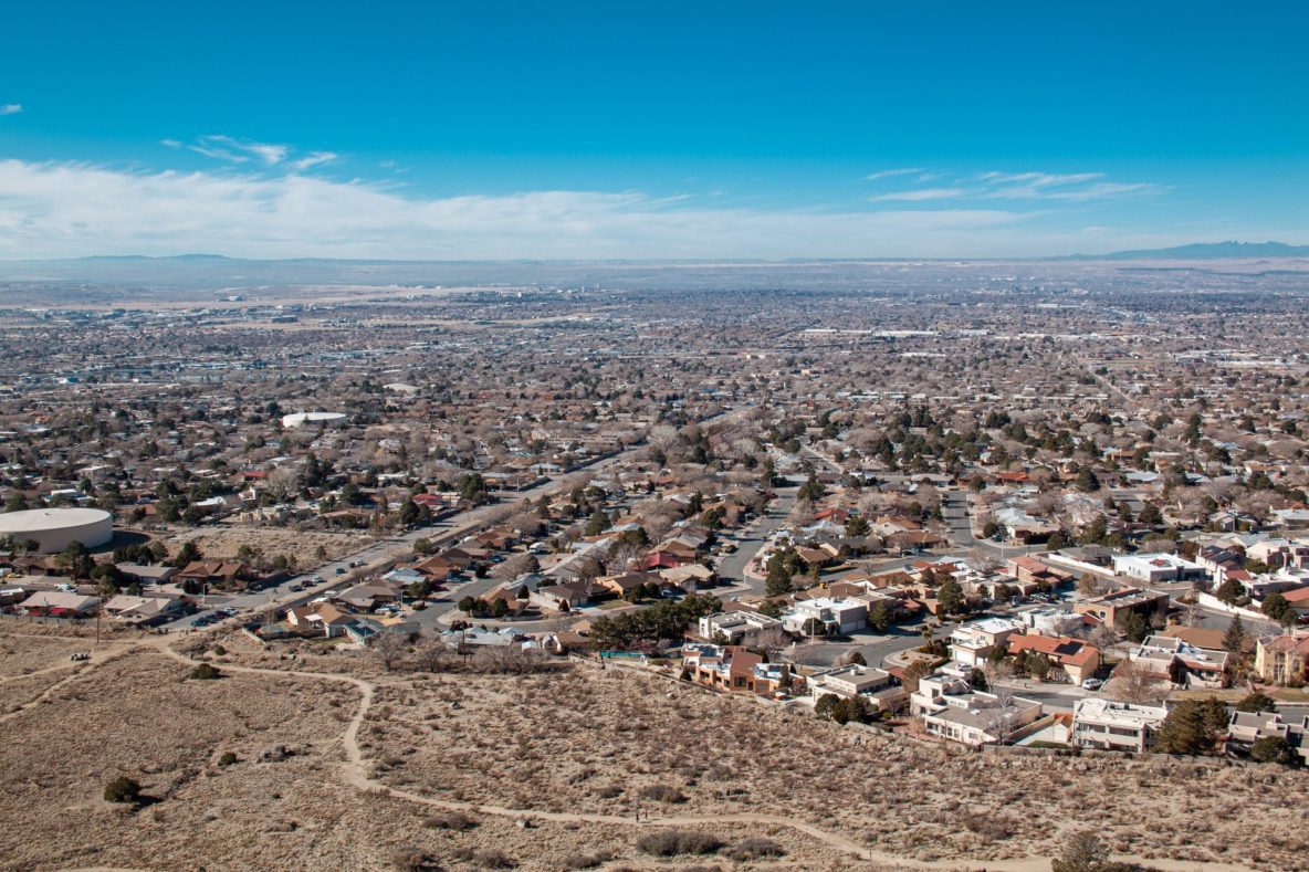 Arial View of Albuquerque
