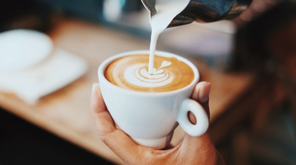 Close up of coffee being poured